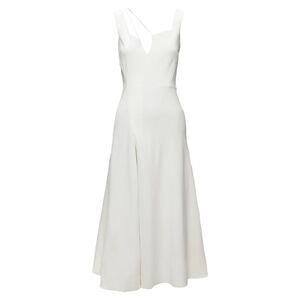 Victoria Beckham asymmetric straps bias cut A-line knit dress